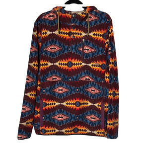 Dravus Multicolor Aztec Patterned Men's Hoodie